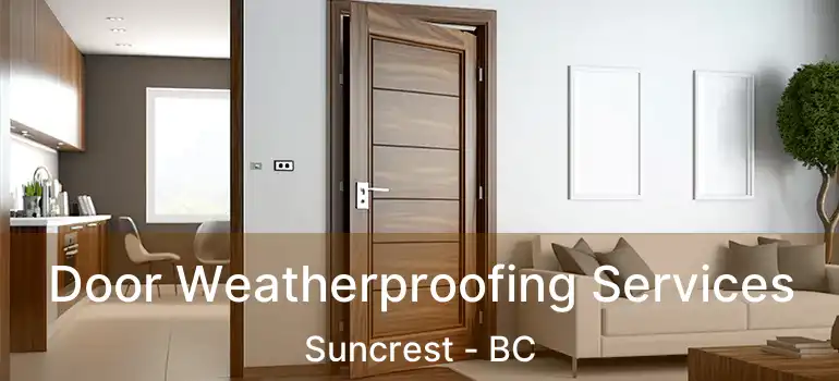 Door Weatherproofing Services Suncrest - BC