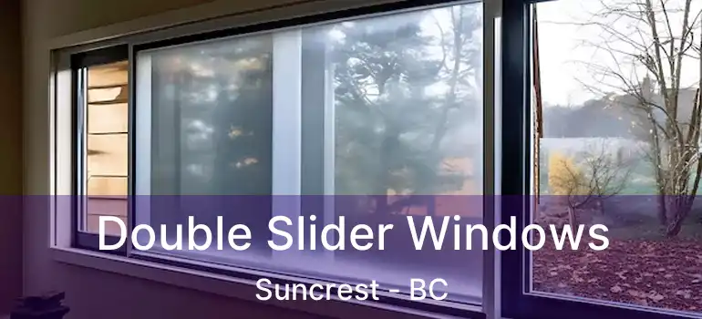 Double Slider Windows Suncrest - BC