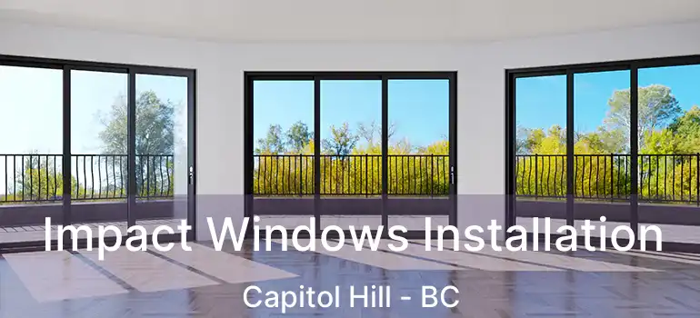 Impact Windows Installation Capitol Hill - BC