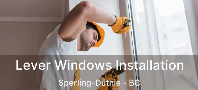 Lever Windows Installation Sperling-Duthie - BC