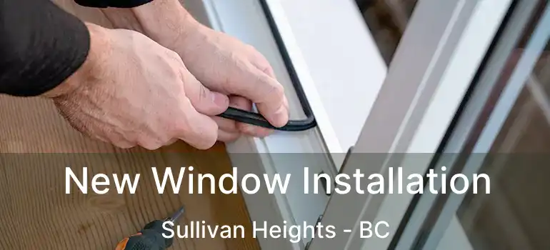 New Window Installation Sullivan Heights - BC