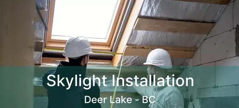 Skylight Installation Deer Lake - BC