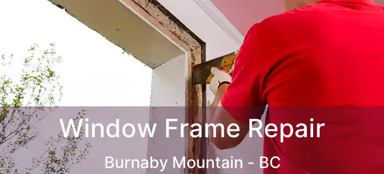 Window Frame Repair Burnaby Mountain - BC