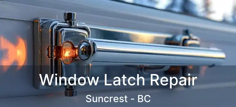 Window Latch Repair Suncrest - BC