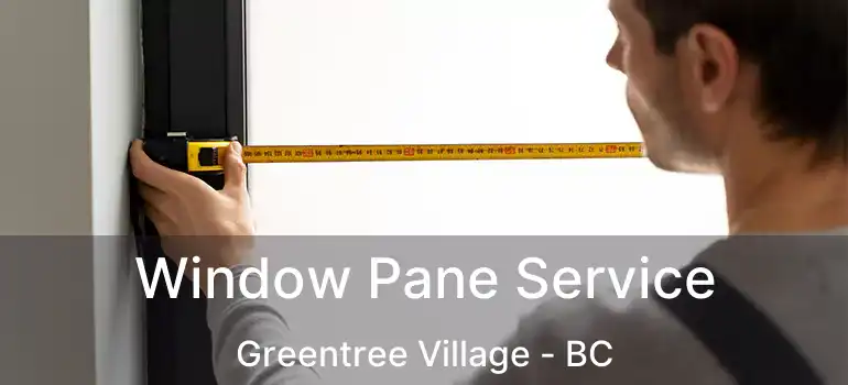 Window Pane Service Greentree Village - BC